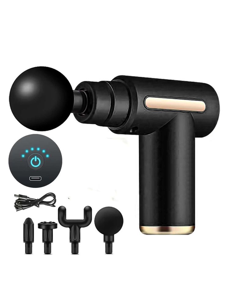 RelaxPro™ Deep Relief Massage Gun Full Body Pain Therapy for Men & Women Rechargeable & Silent Power