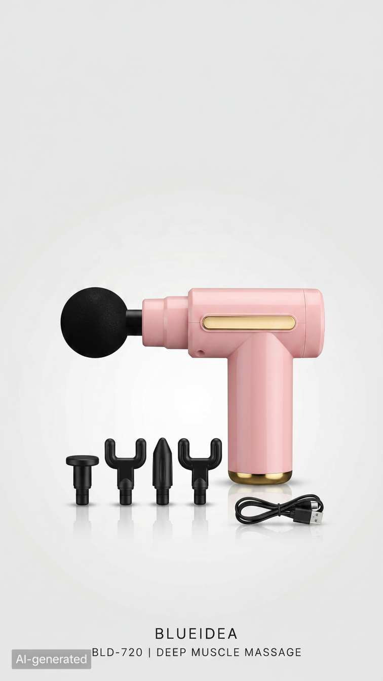 Neck Back & Muscle Pain Se Tang? 60 Sec Me Instant Relief – Deep Tissue Massage Gun for Fast Recovery Stress Relief & Muscle Relaxation | Portable Powerful & Silent – Daily Pain Ka Asaan Solution