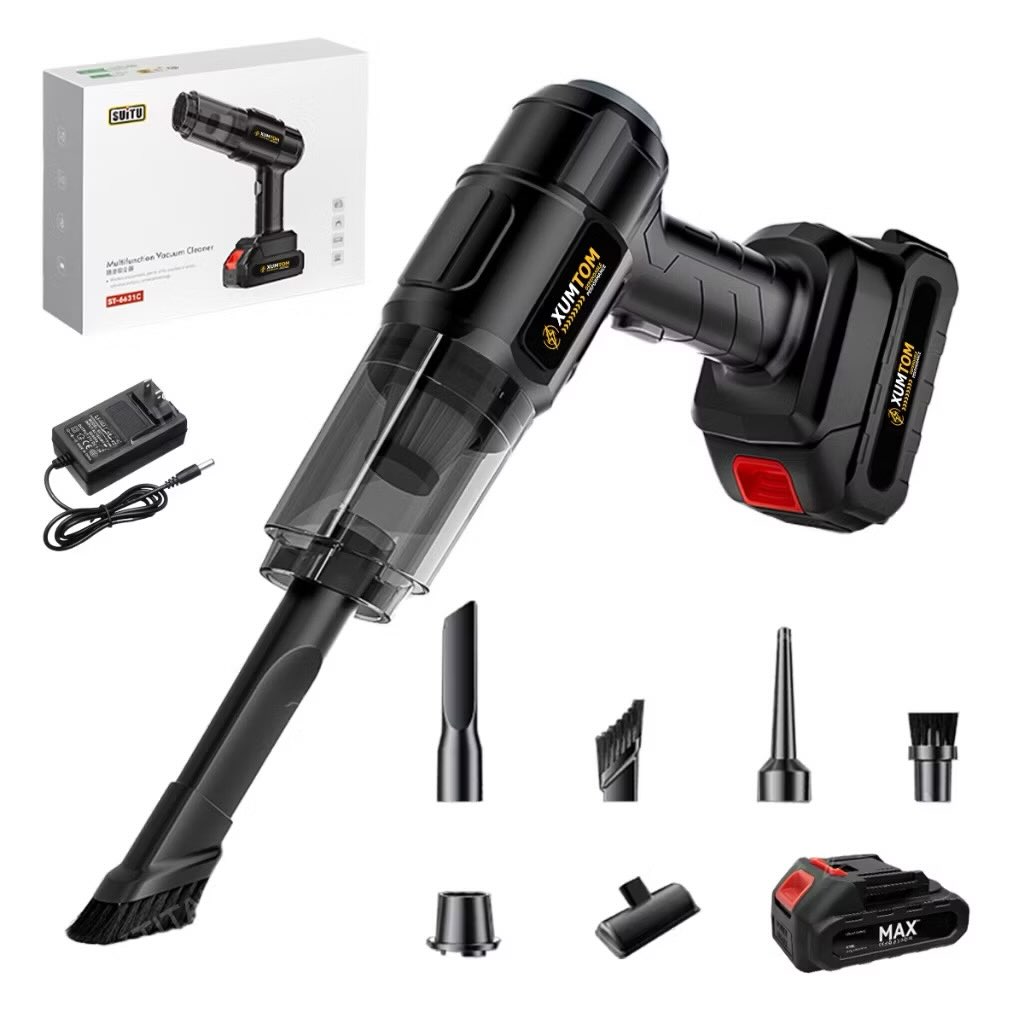 Multifunction Cordless Rechargeable Vacuum Cleaner – High Power Portable Cleaner for Car, Sofa, Home & Office