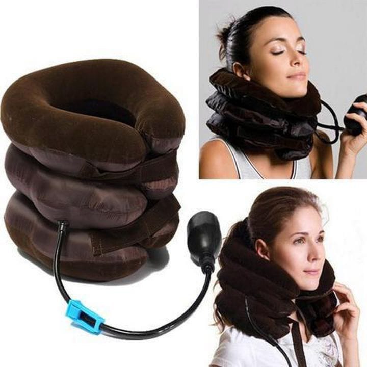 Cervical Neck Traction Pillow | Neck Pain Stiffness & Shoulder Pain Relief | Adjustable Neck Support for Relaxation & Posture Support
