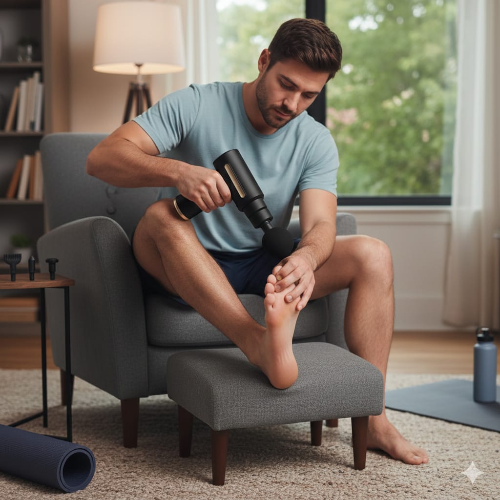 Gun Massager Powerful Deep Tissue Percussion Muscle Relaxation Device