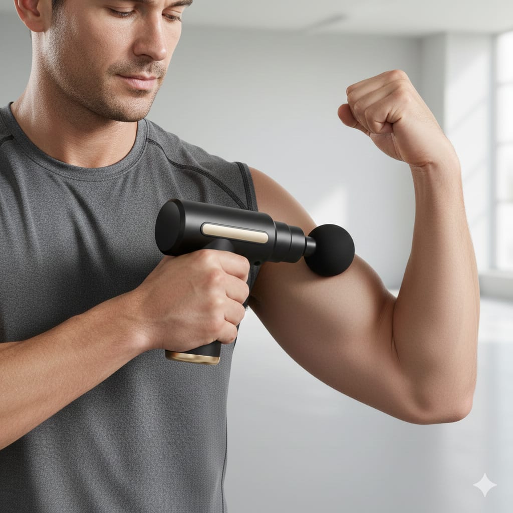 Gun Massager Powerful Deep Tissue Percussion Muscle Relaxation Device