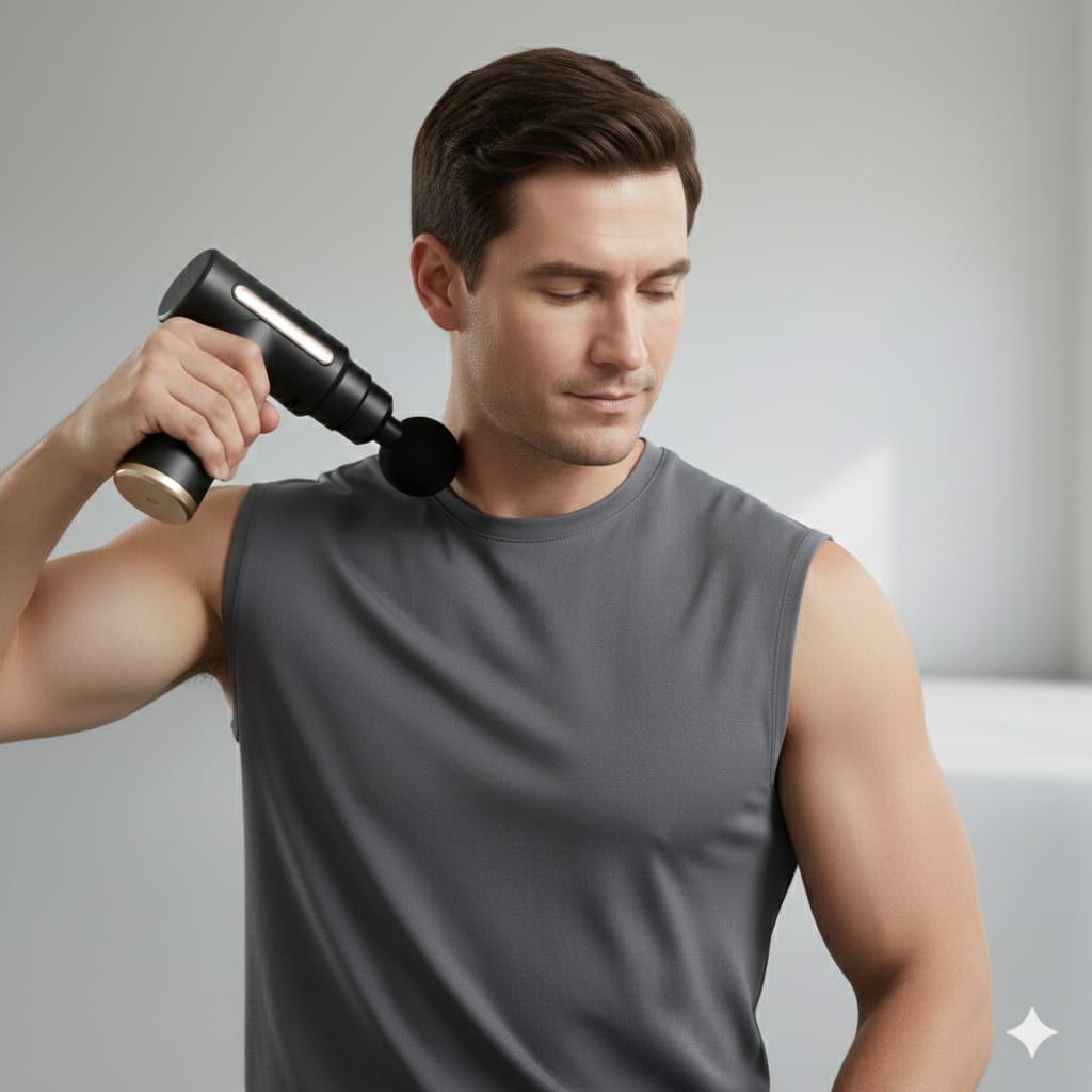 Gun Massager Powerful Deep Tissue Percussion Muscle Relaxation Device