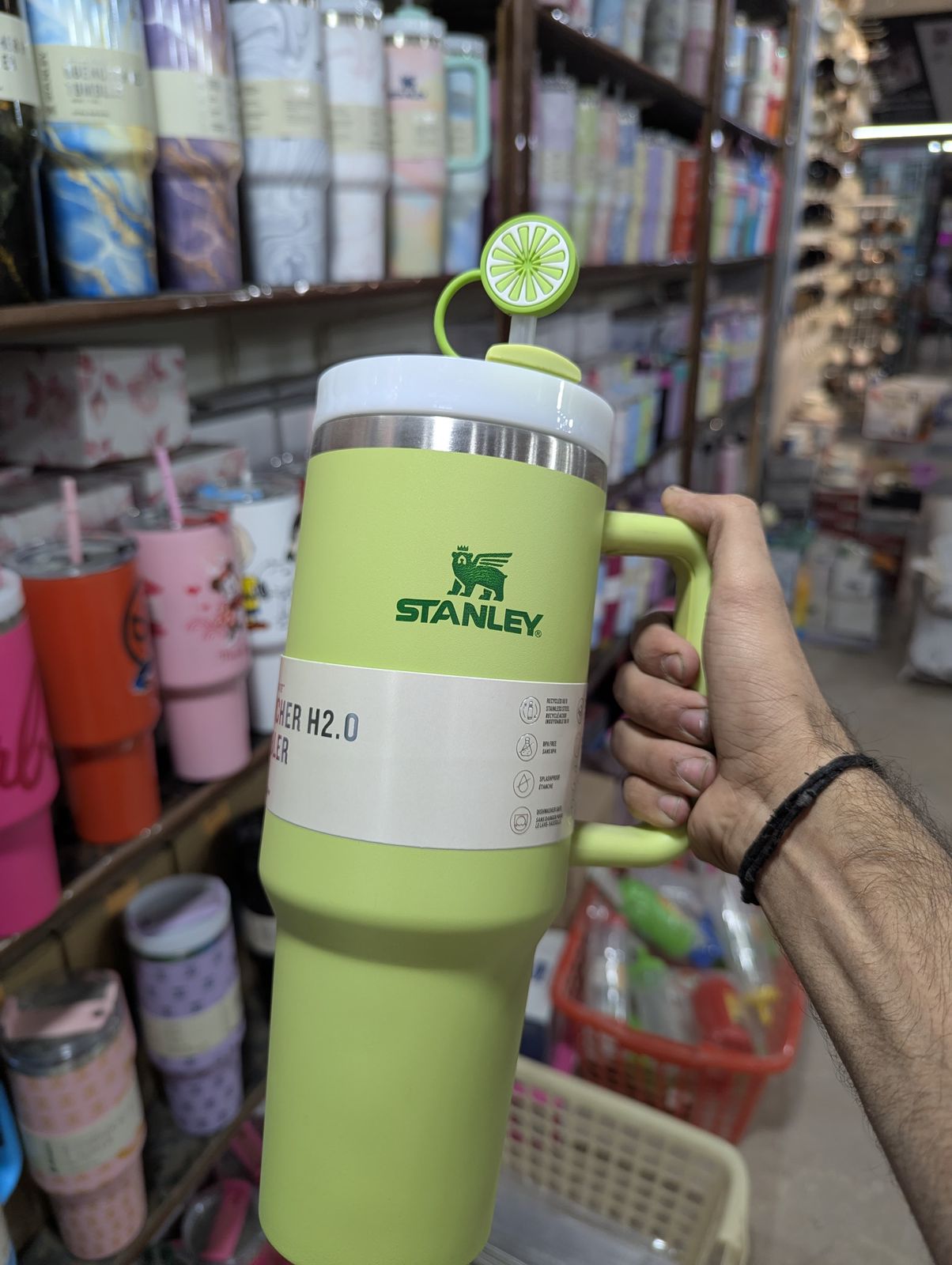Stanley Tumbler 1.18 Liter (40oz) Stainless Steel Insulated Travel Mug with Straw & Handle – Hot & Cold Drink Cup