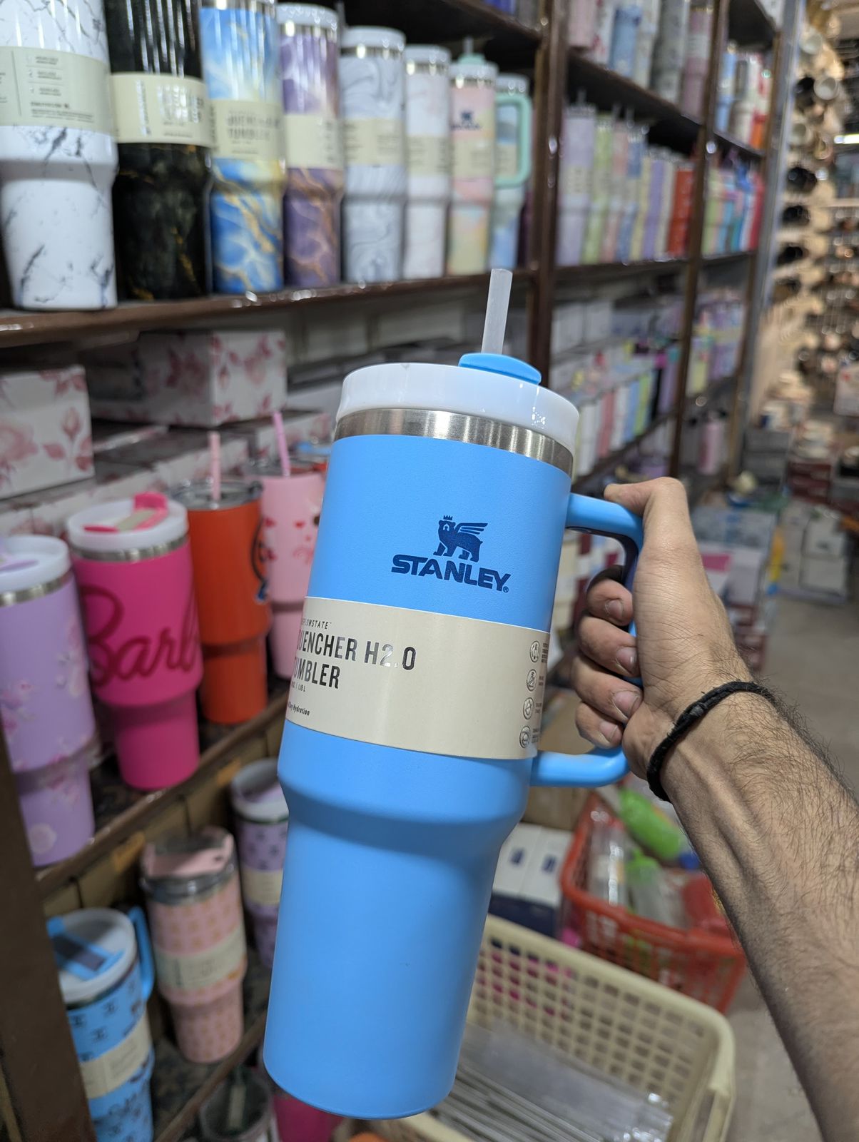 Stanley Tumbler 1.18 Liter (40oz) Stainless Steel Insulated Travel Mug with Straw & Handle – Hot & Cold Drink Cup