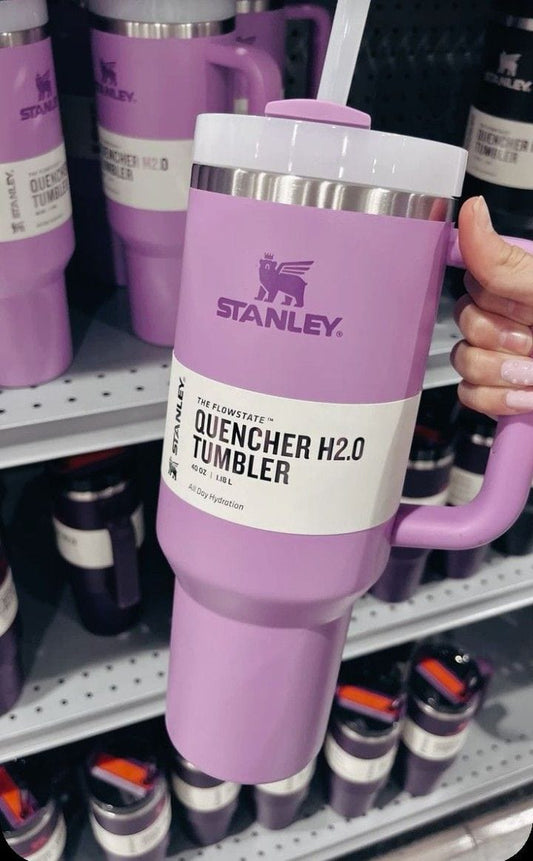 Stanley Tumbler 1.18 Liter (40oz) Stainless Steel Insulated Travel Mug with Straw & Handle – Hot & Cold Drink Cup