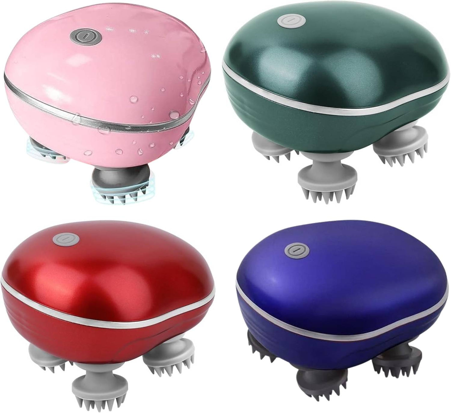 Rechargeable Smart Scalp Massager 4 Head Electric Hair Growth & Headache (Sir Dard) Relief Device