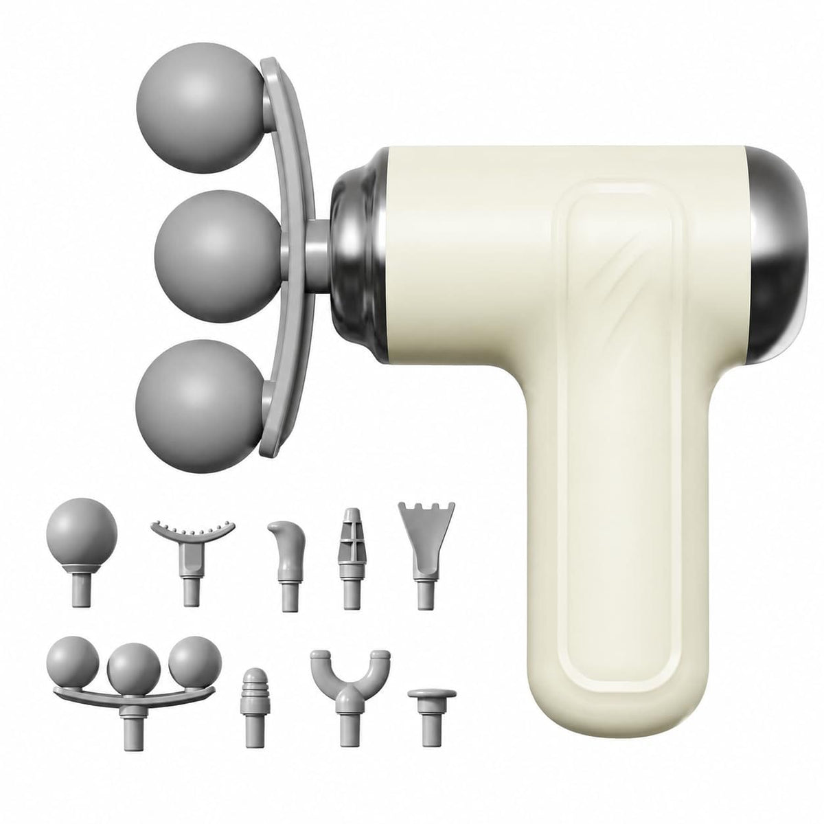 9-in-1 Rechargeable Deep Tissue Massage Gun | 9 Massage Heads, 6 Speeds & Powerful Low-Noise Percussion