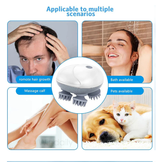 Electric Scalp Massager: Ultimate Solution For Hair Care & Stress Relief