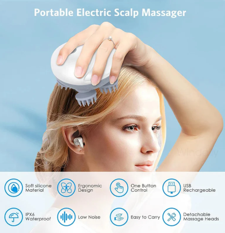 Electric Scalp Massager: Ultimate Solution For Hair Care & Stress Relief